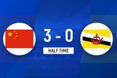 半场-U16国足暂6-0文莱U16 万项1射2传邝兆镭破门+失点赵松源戴帽