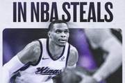 里程碑！威少生涯抢断总数超越艾弗森 上升至NBA历史第14位