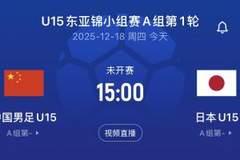 中国U15vs日本U15首发:高泽恩、李宇轩、柯博文先发