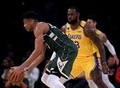 半场战报-雄鹿61-52领先湖人 字母哥12分 詹姆斯13+6 东契奇12中3