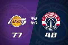 万箭齐发！湖人半场领先奇才29分 东契奇26+11+11 詹姆斯14分
