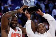 昔日OK组合！2009年的今天：科比与奥尼尔携手获得全明星赛MVP